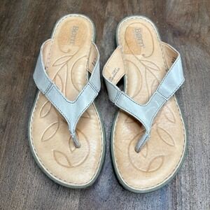 BORN Sandals Womens Size 9 Leather Flip‎ Flops Thong Casual Summer